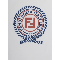 White T-Shirt - T-Shirt with Logo Print on the Front - In Cotton - Unisex