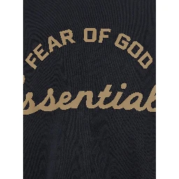 Training 90S Black Sweatshirt with Printed Logo on the Front in Cotton Man