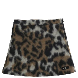 Skirt N210EXN0515N21G112F0N710 with details in polyester, acrylic and wool, multicolored, girl
