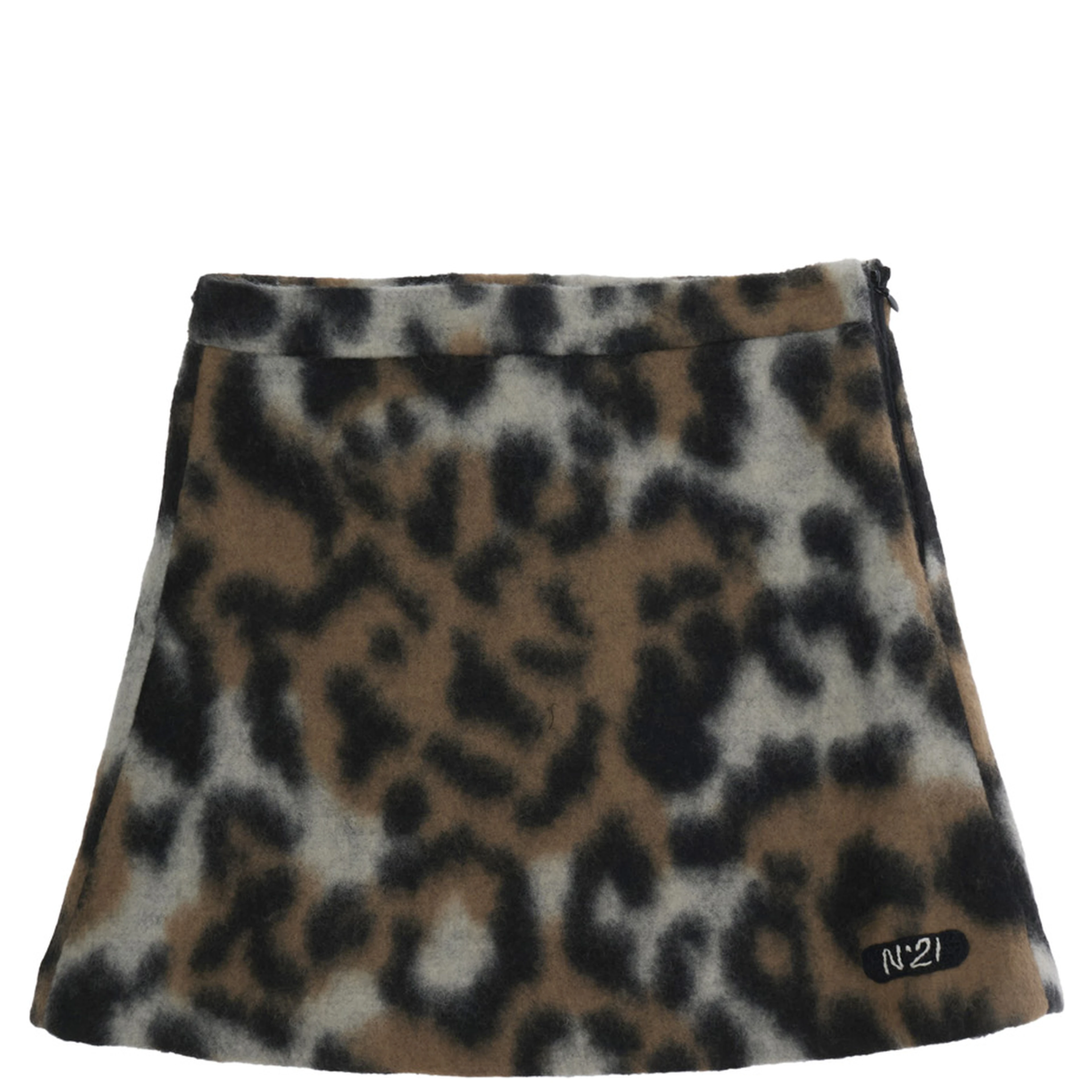 Skirt N210EXN0515N21G112F0N710 with details in polyester, acrylic and wool, multicolored, girl