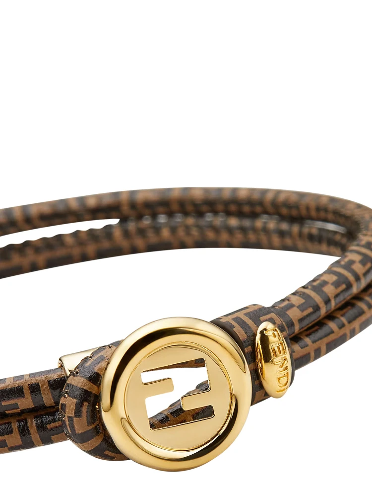 EverRound Brown Bracelet with FF Plate in FF Motif All-Over in Bronze for Women alternative