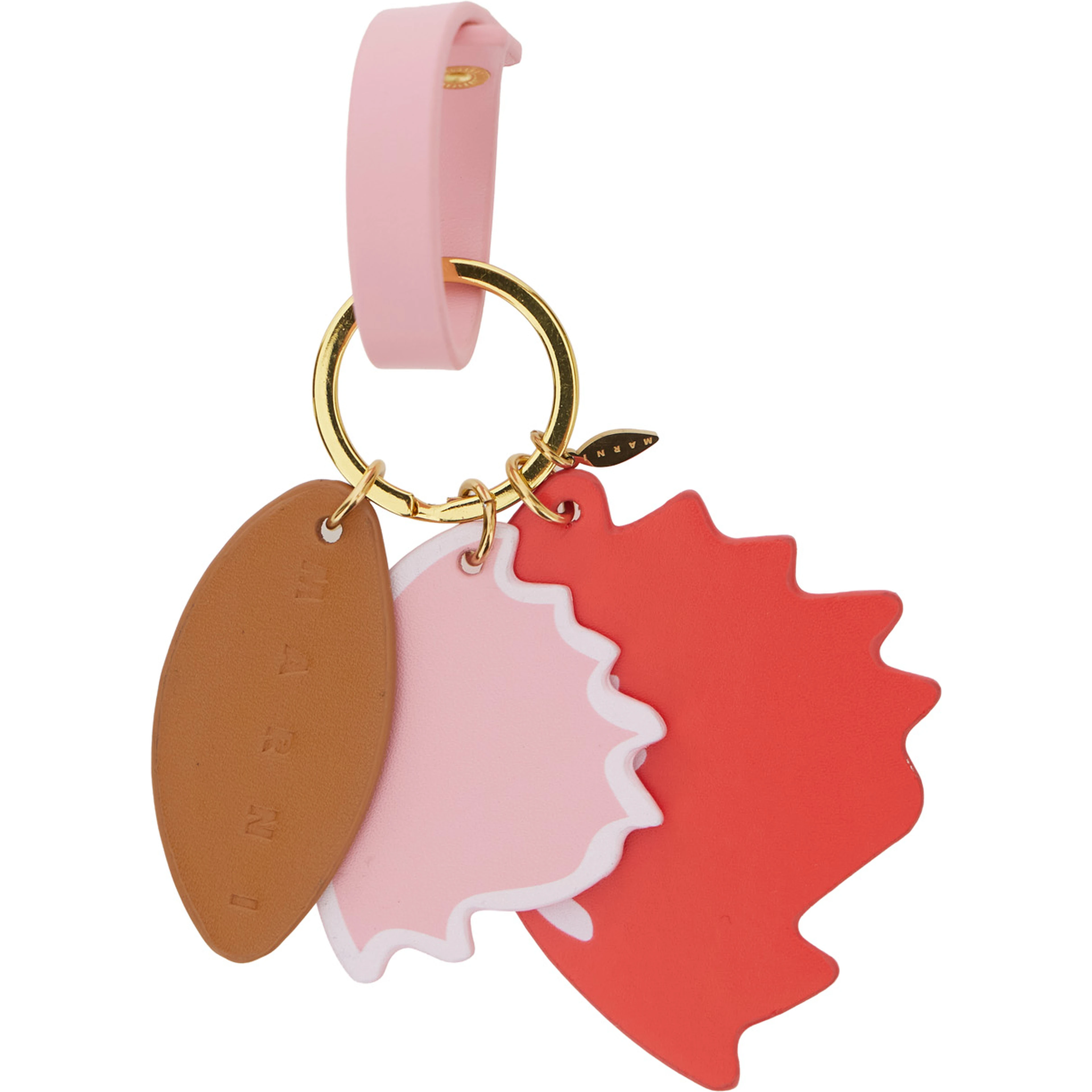 Multicolor Keychain with charm and ring closure in Tech Fabric Boy