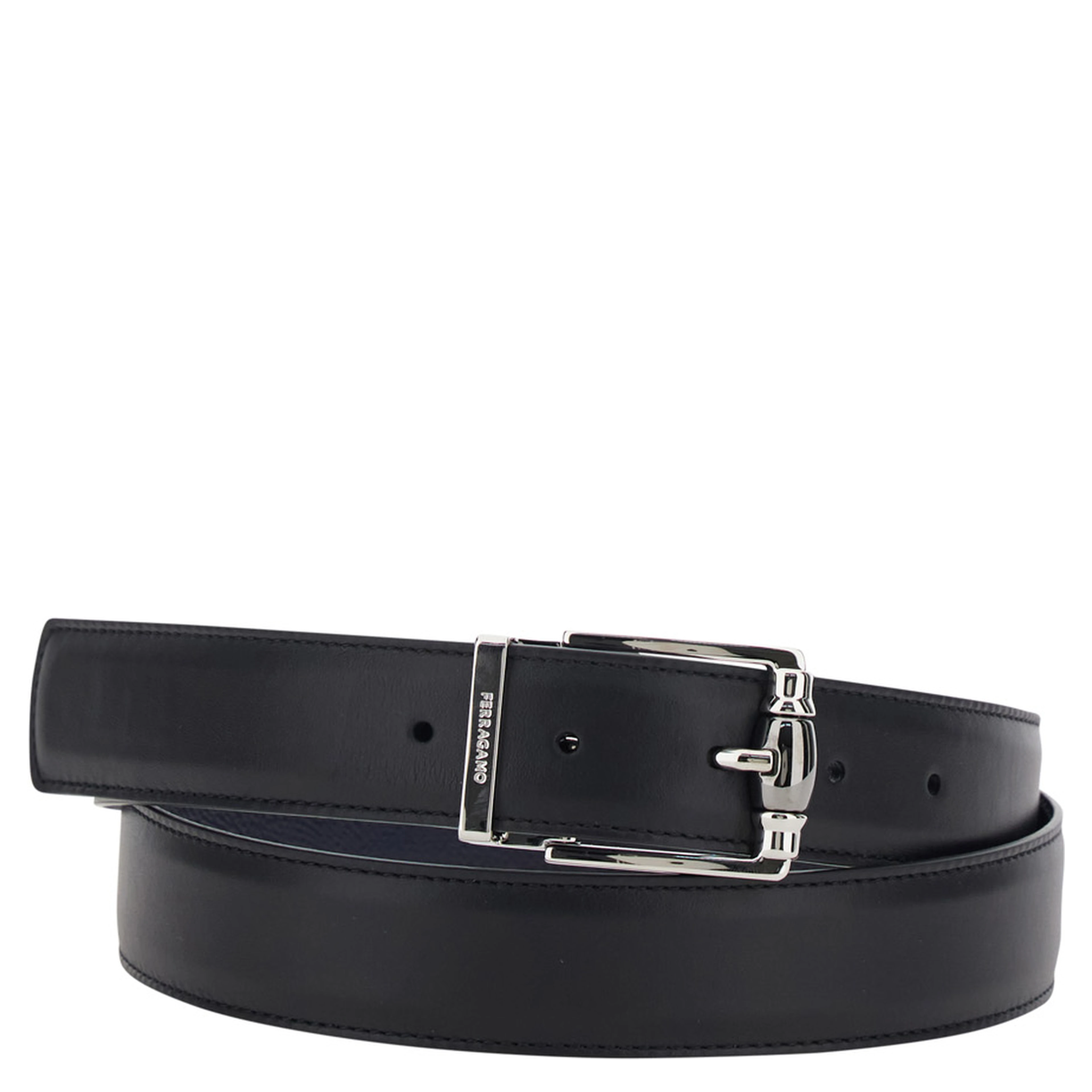 Belt DOUBLE/ADJUSTABLE with Black Leather Buckle