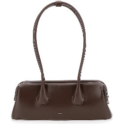 BOATWIDE MINI shoulder bag in leather and brown color unisex