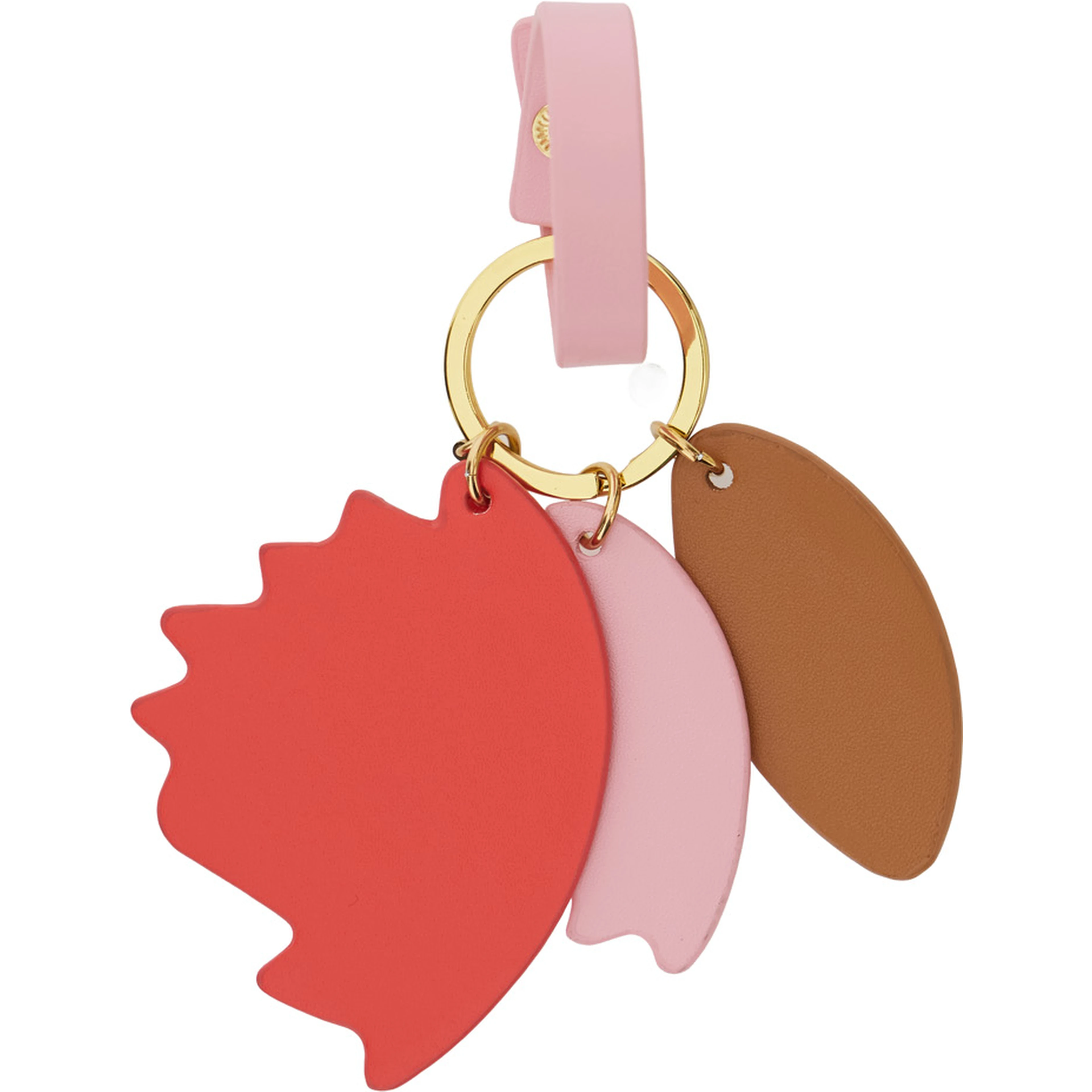 Multicolor Keychain with charm and ring closure in Tech Fabric Boy