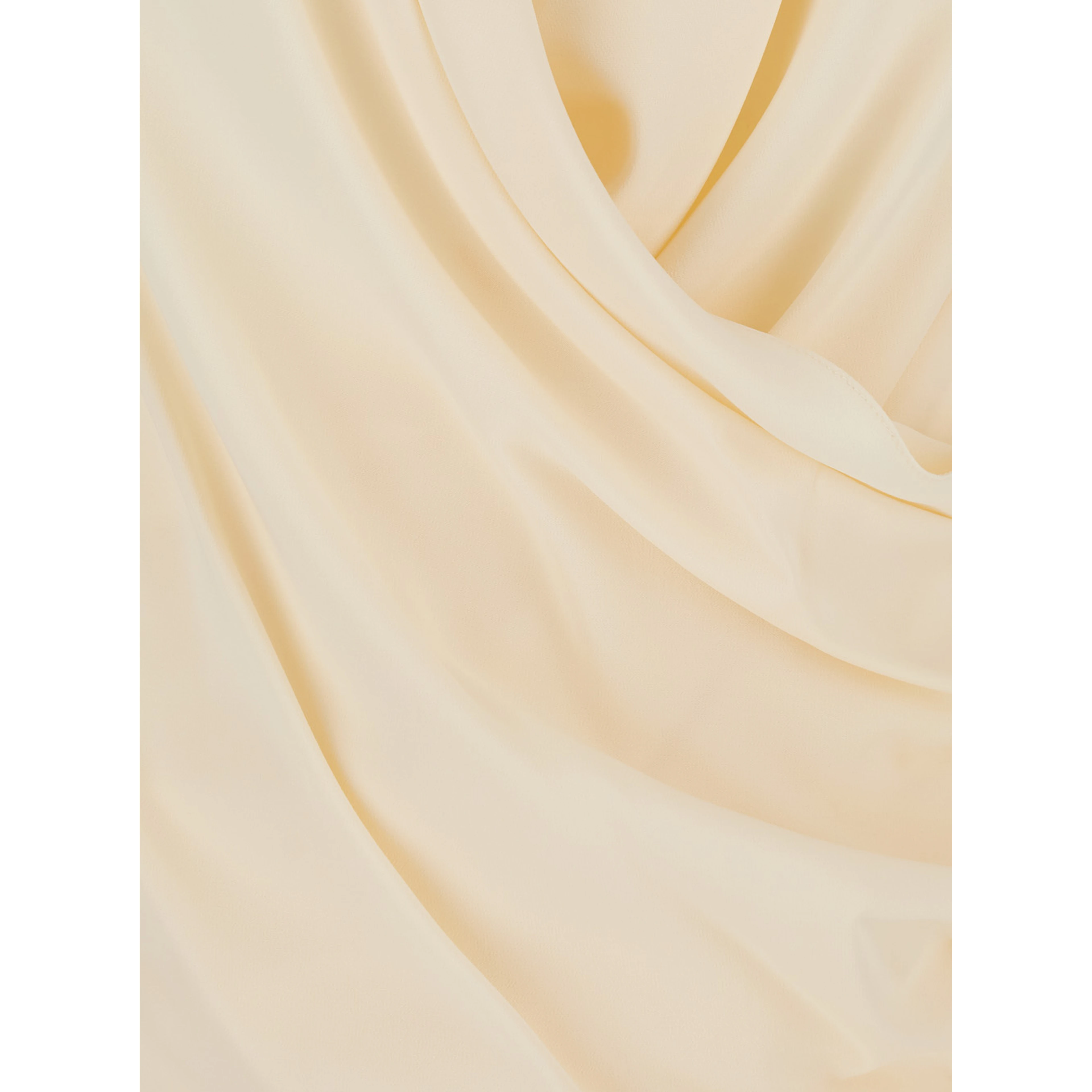 White V-Neck Blouse with Draping on the Front for Women