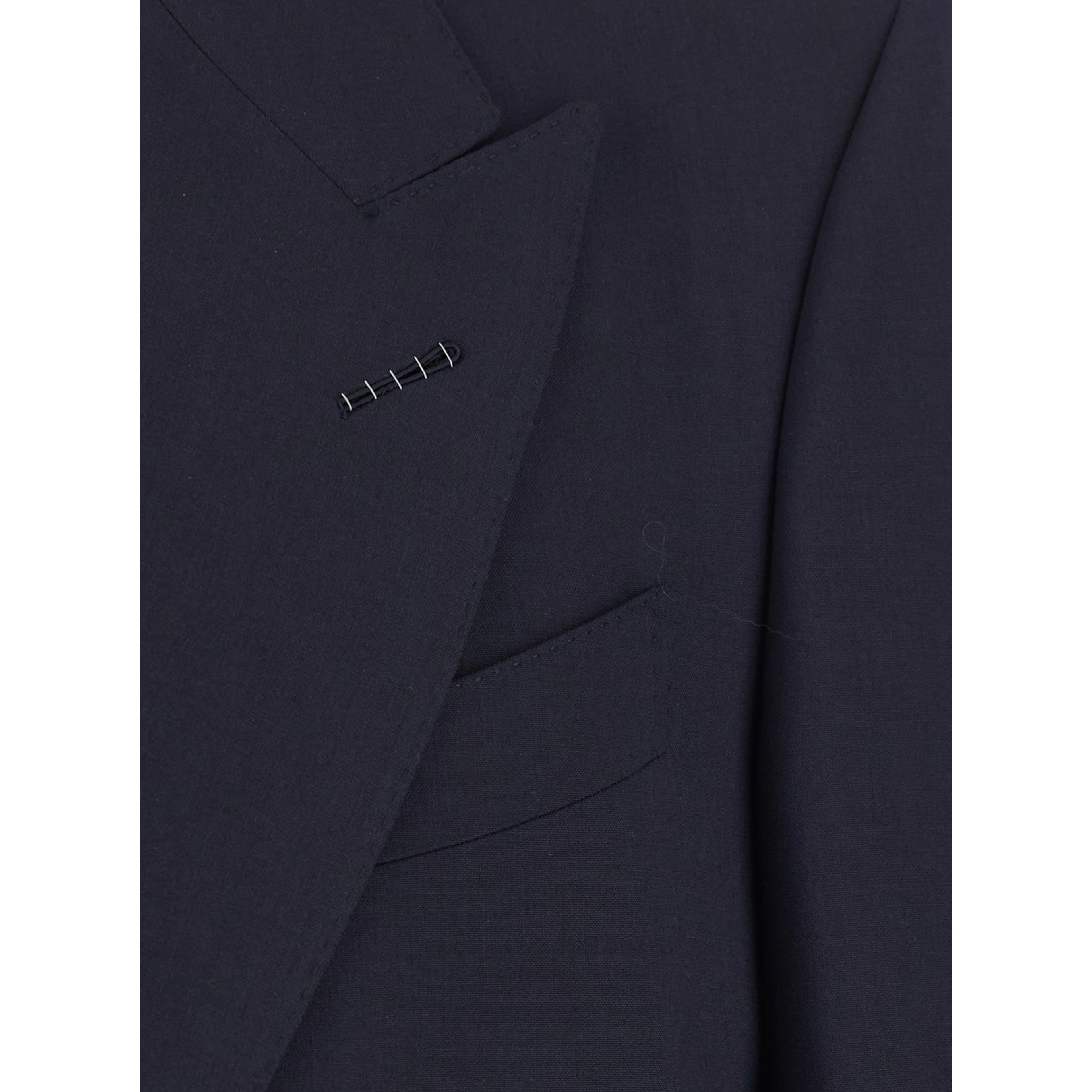 Shelton Blue Single-breasted Suit with Peak Revers in Wool for Men