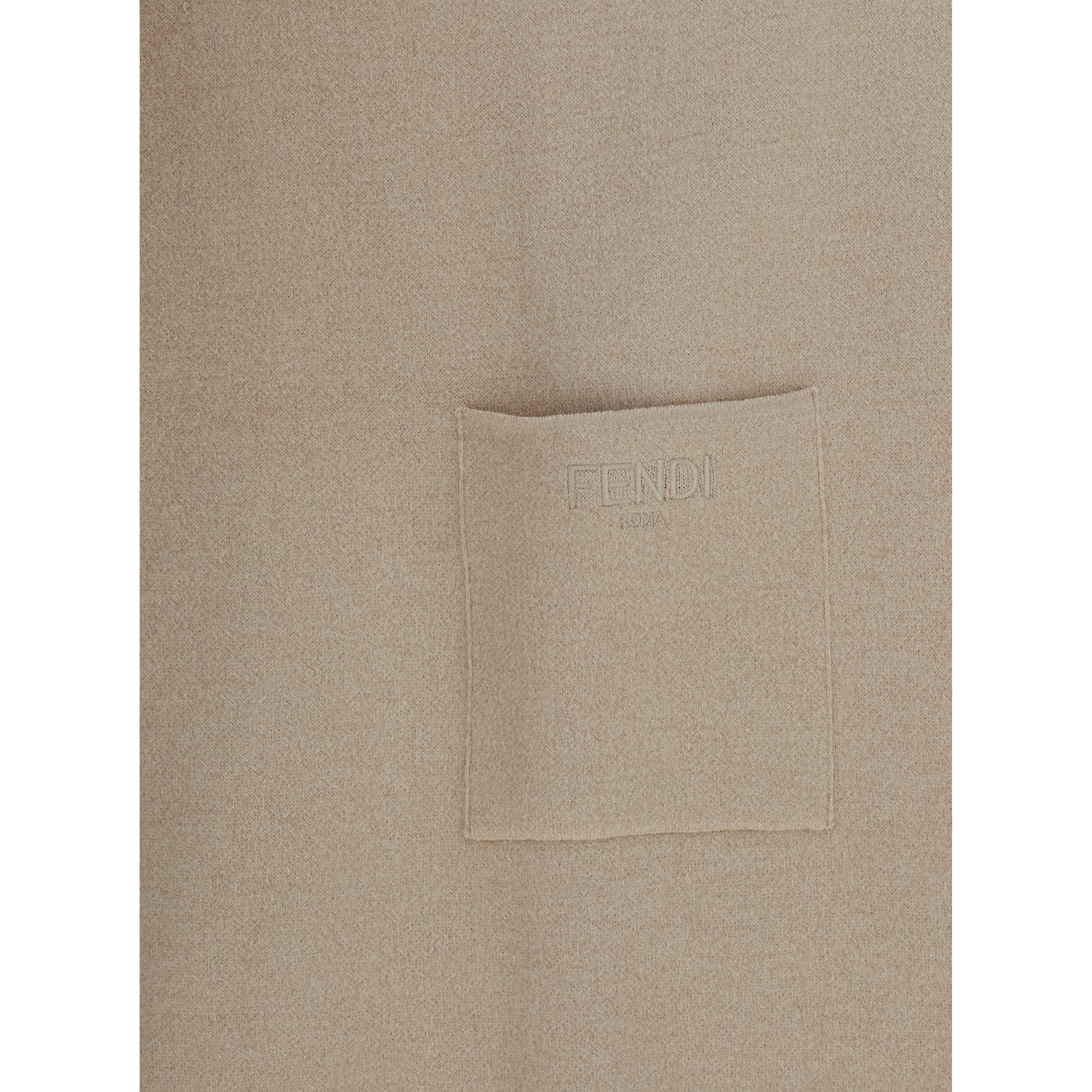 Reversible Cape with Hood and logo lettering in Wool and Cashmere Beige Girl