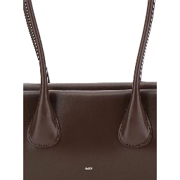 BOATWIDE MINI shoulder bag in leather and brown color unisex