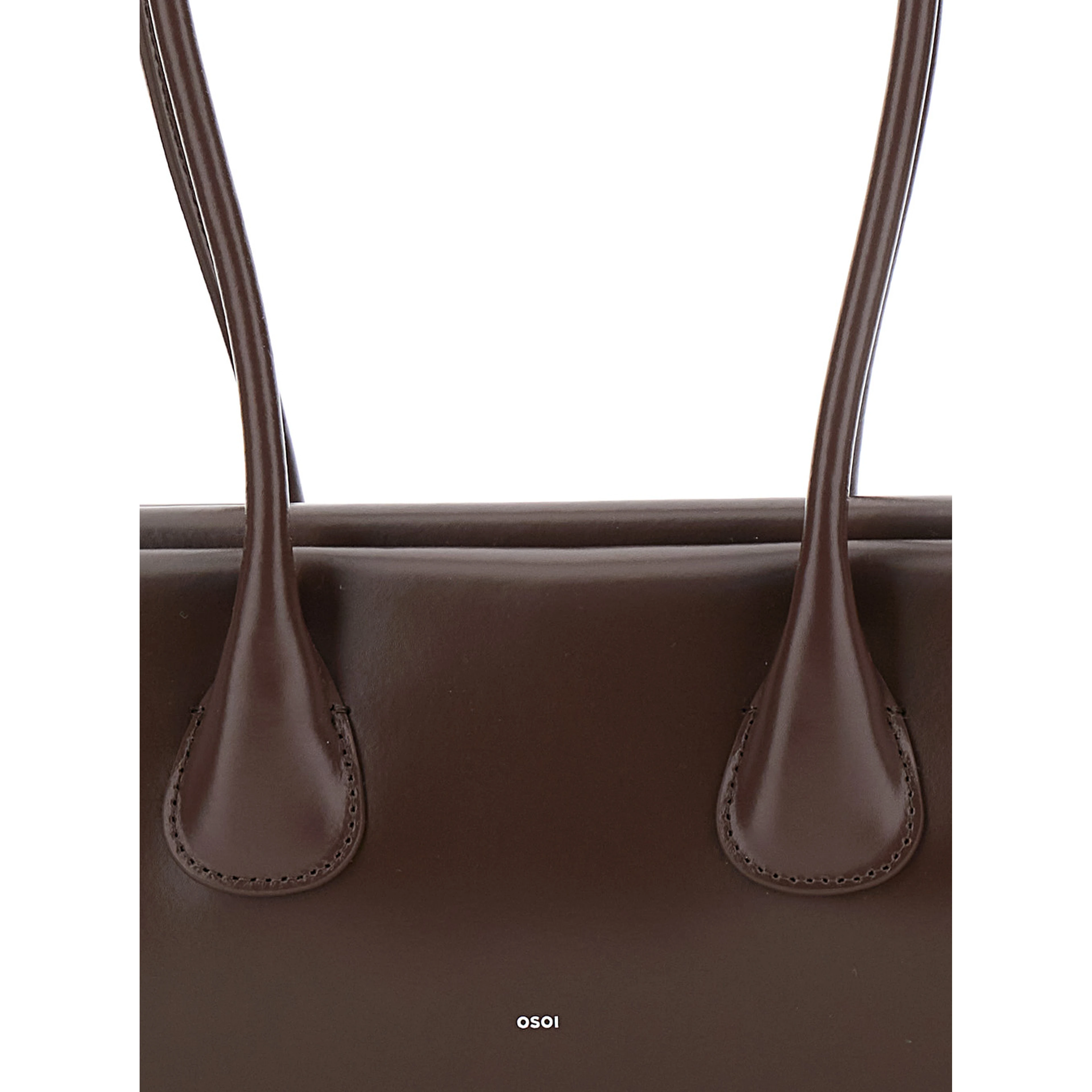 BOATWIDE MINI shoulder bag in leather and brown color unisex