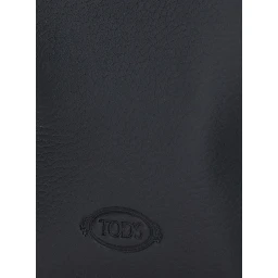 Handbag APA with microfiber details and logo, black, unisex