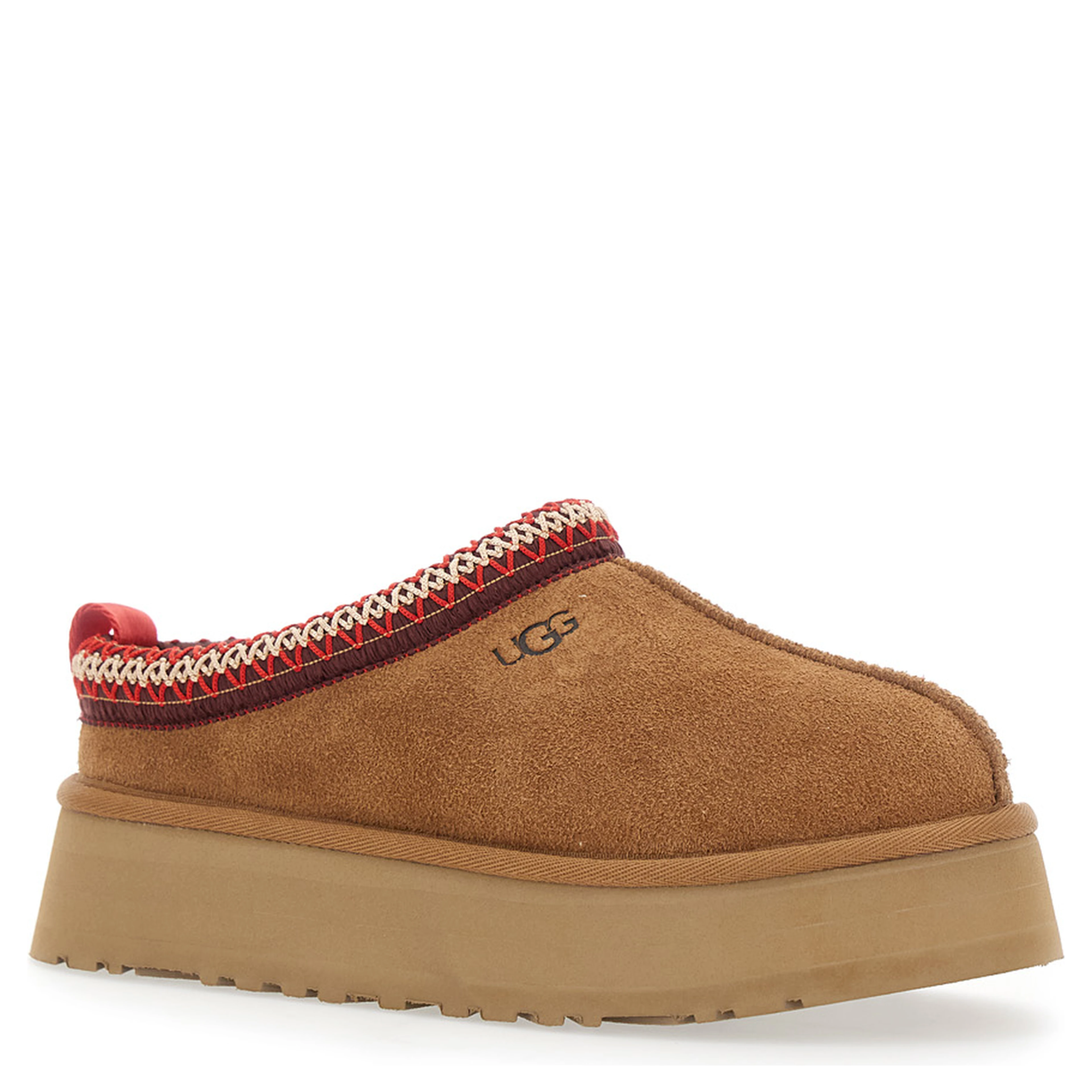Mules Tasman with Braided Edge in Brown Suede for Women