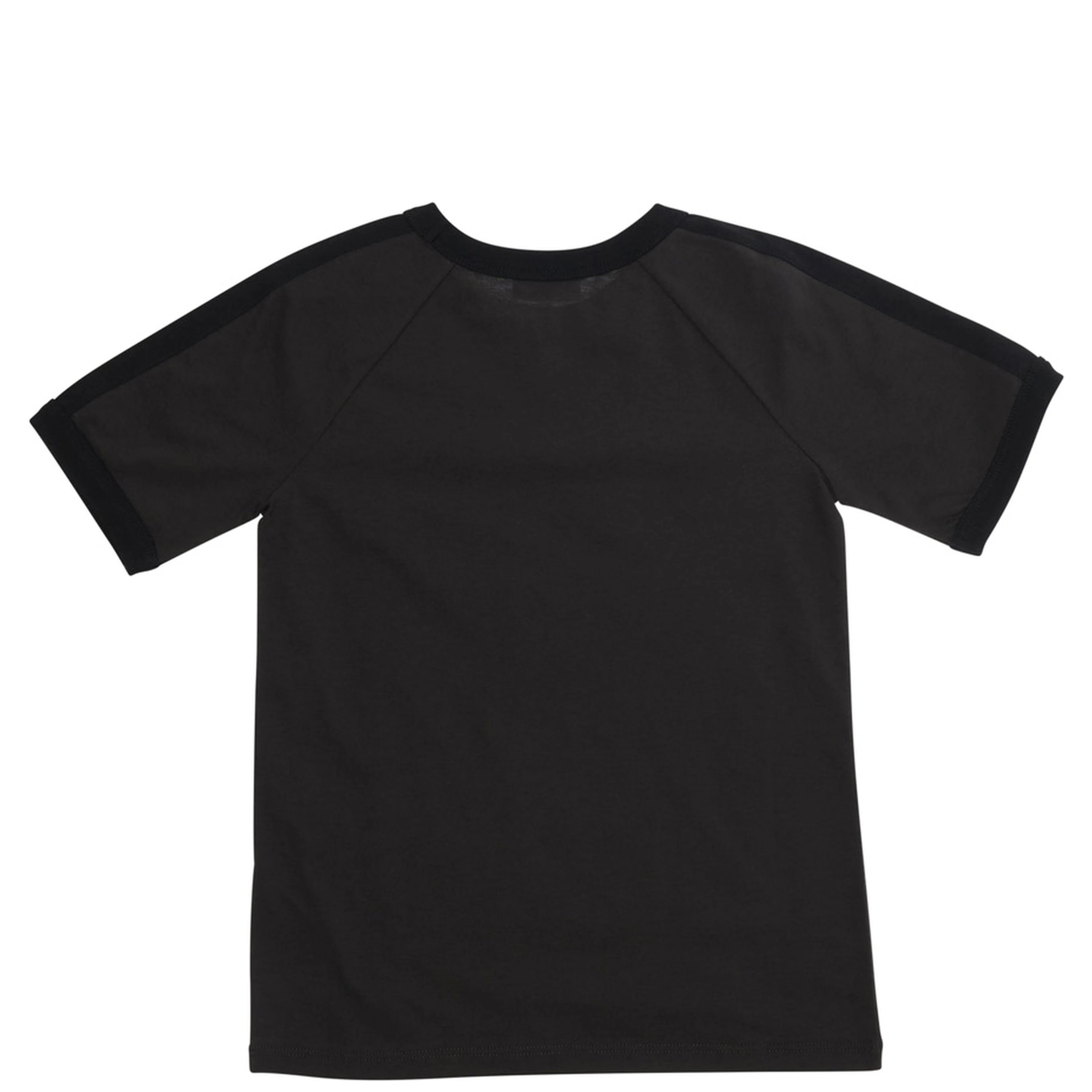black T-shirt with tone-on-tone logo in Cotton for Boy