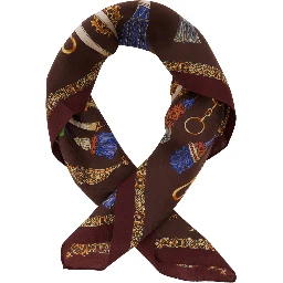 SCARF with elegant design and refined details in Brown Unisex
