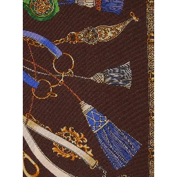 SCARF with elegant design and refined details in Brown Unisex