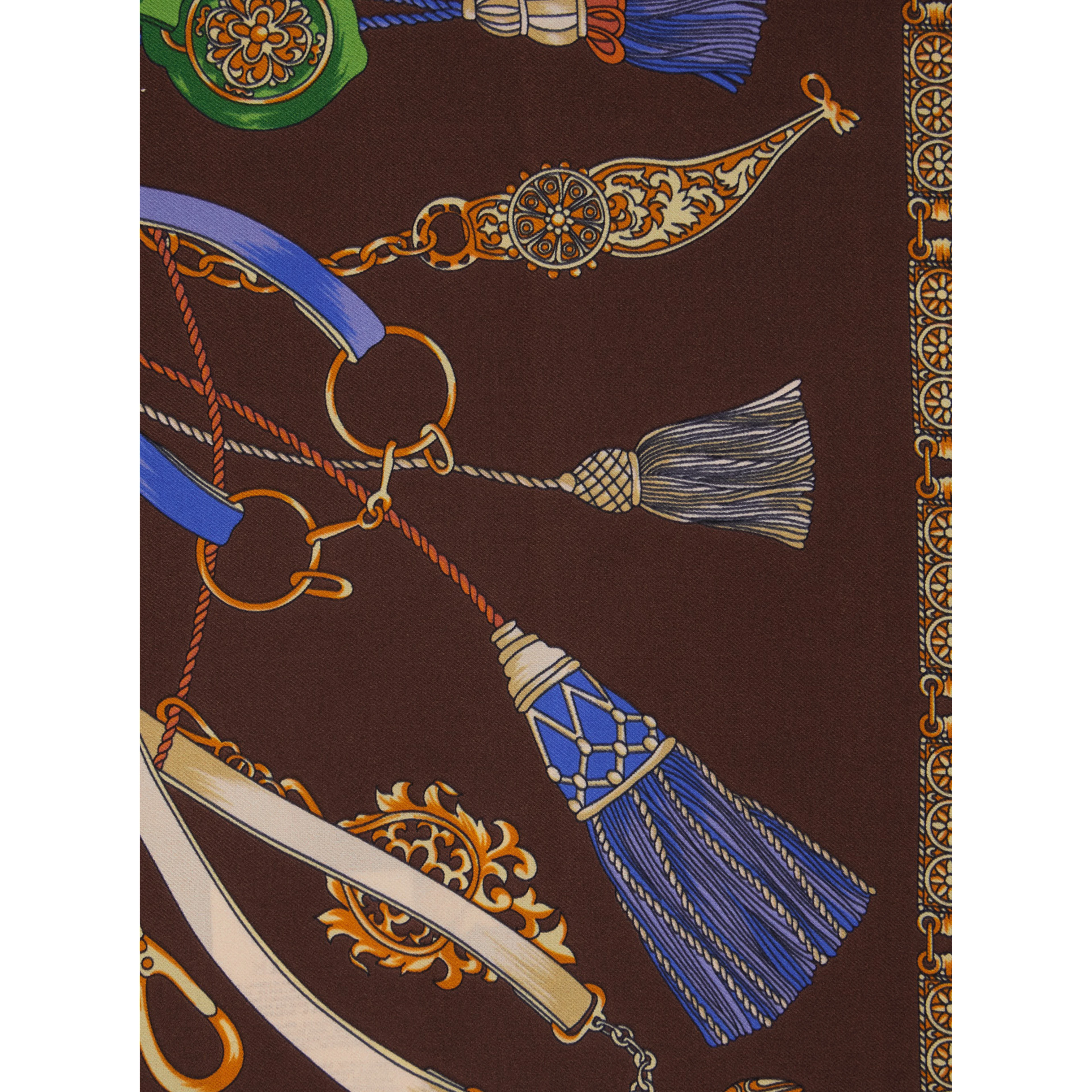SCARF with elegant design and refined details in Brown Unisex