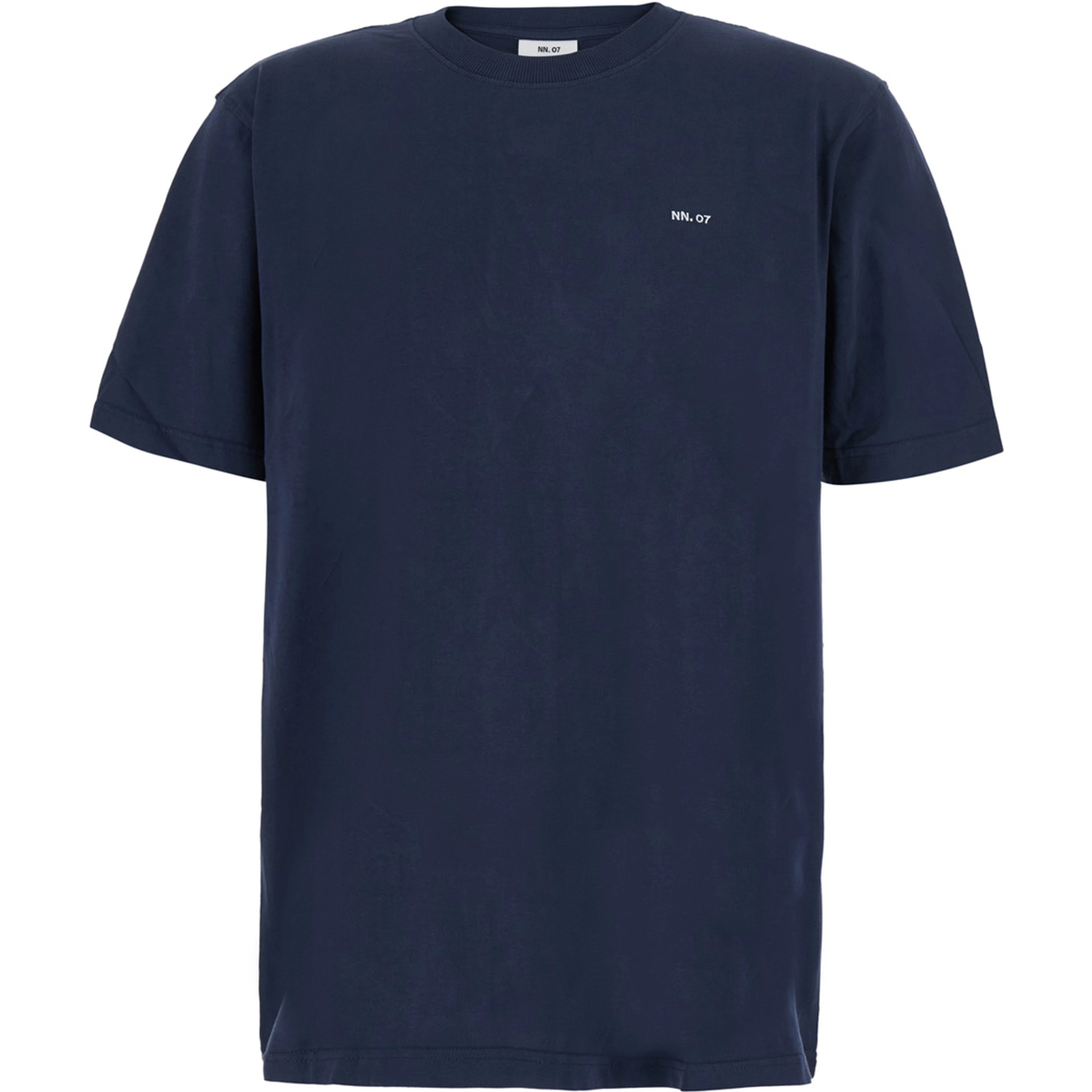 Blue T-Shirt with Round Neck and Short Sleeves for Men