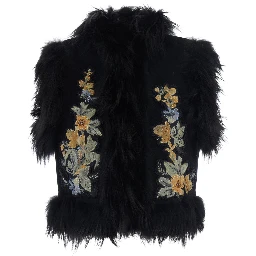GILET PANNO + FLORAL