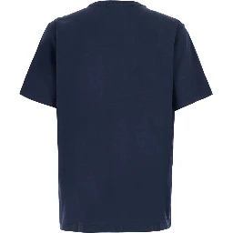 Blue T-Shirt with Round Neck and Short Sleeves for Men