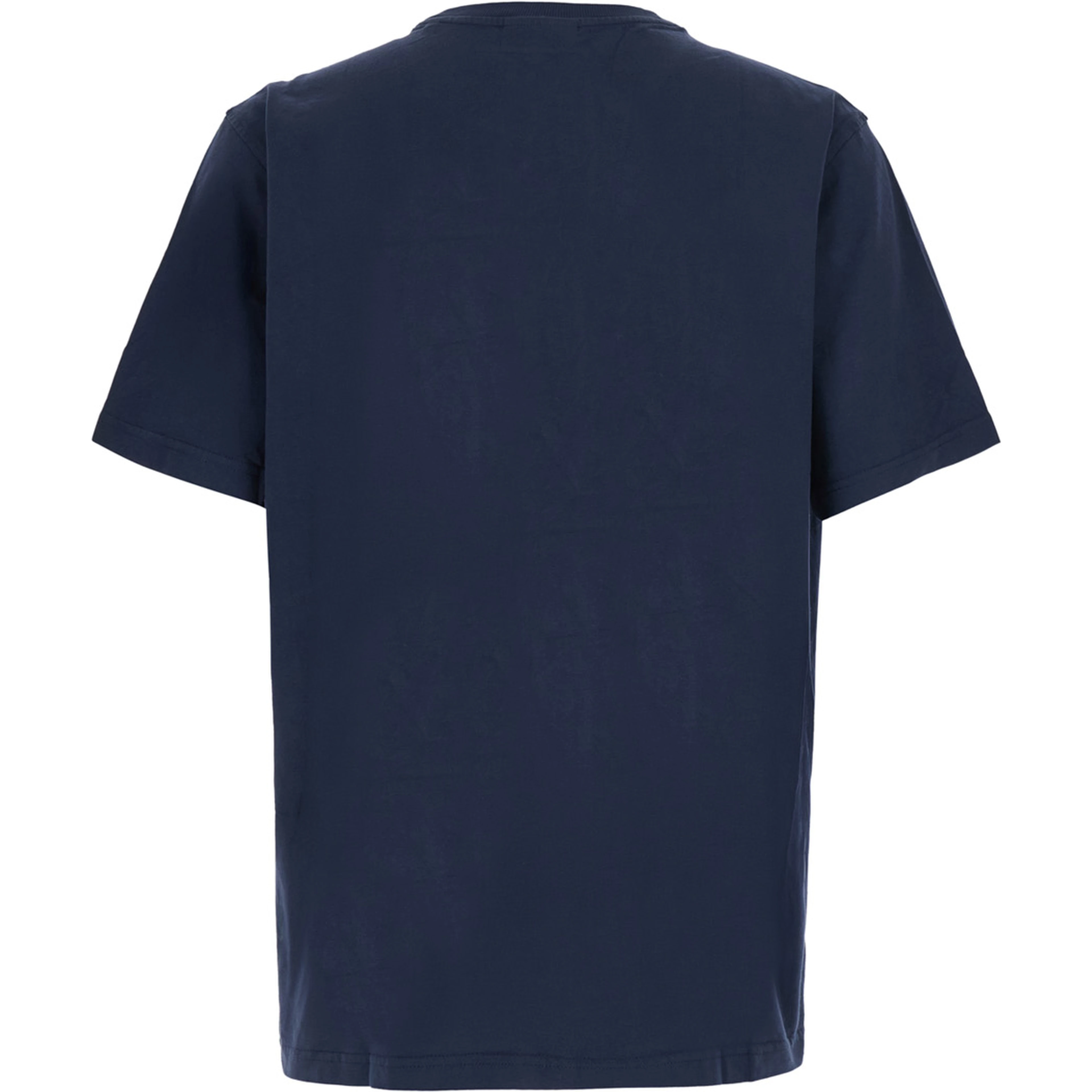 Blue T-Shirt with Round Neck and Short Sleeves for Men