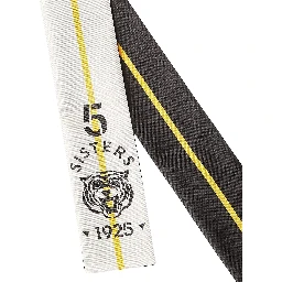 Wrappy Multicolor Scarf with 5 Sisters logo in silk for women