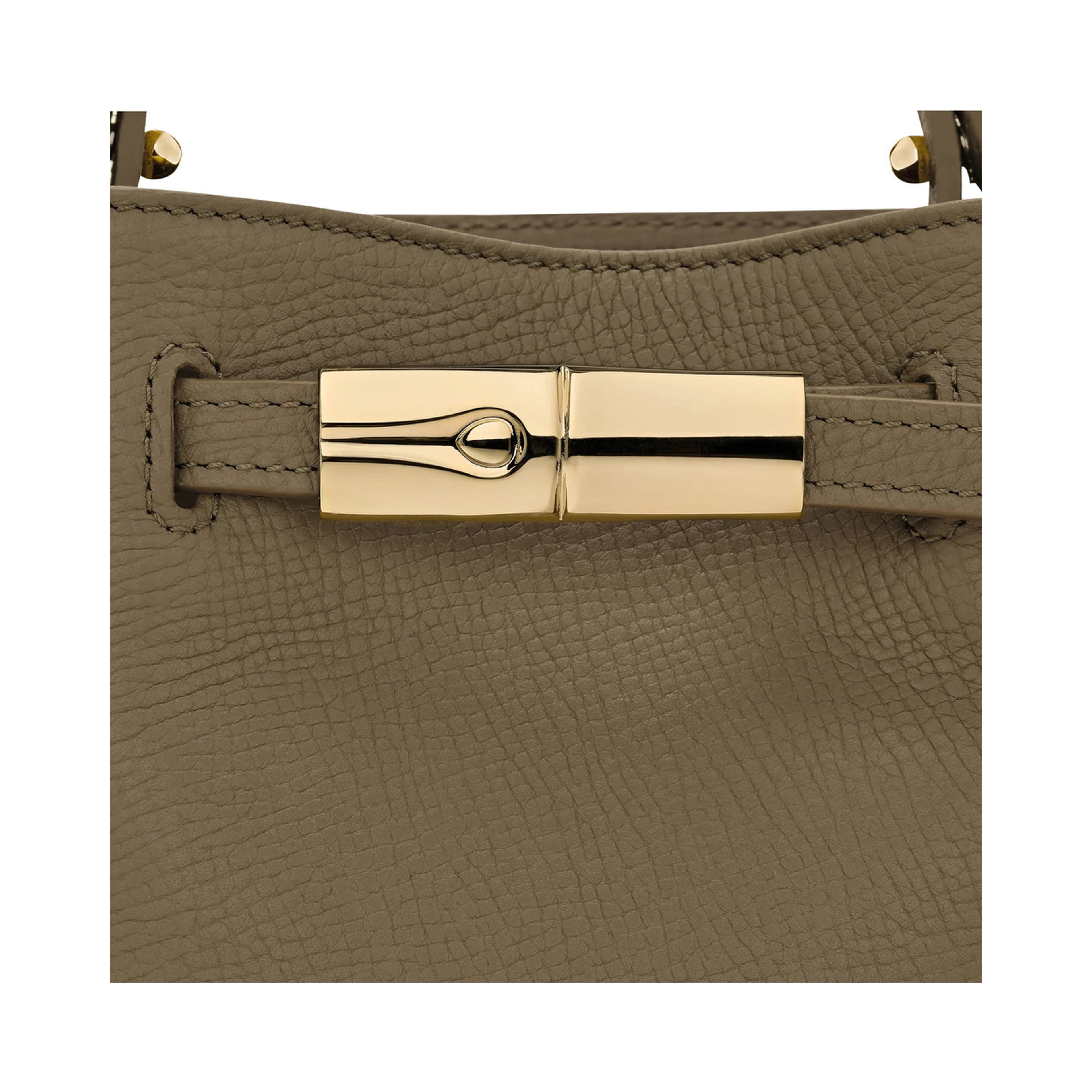 Le Smart Flow Green Mini Bag with Logo Plate on the Front and Adjustable and Removable Shoulder Strap in Leather for Women