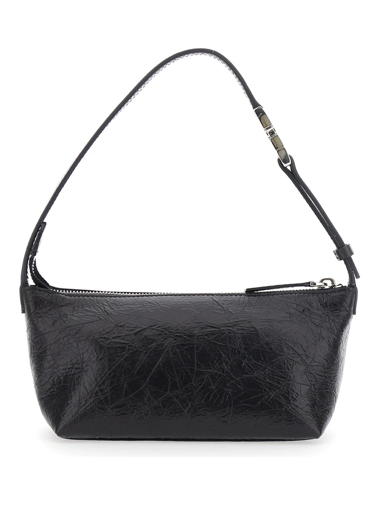 Vanity Black Mini Bag with Adjustable Strap in Leather for Women alternative