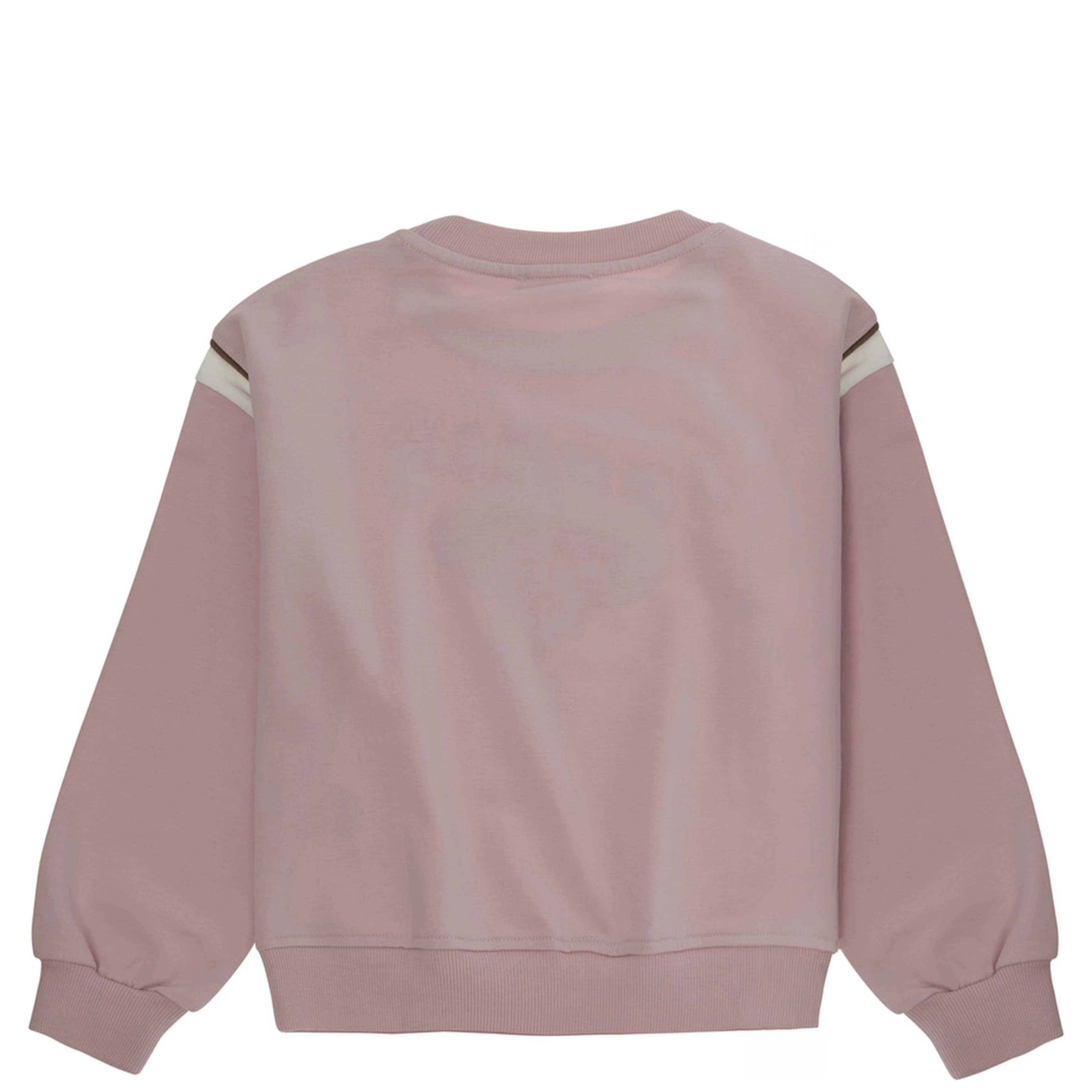 Pink Crewneck Sweatshirt with Print on the Front in Cotton Girl