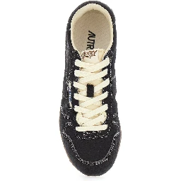 Windspin Low Brown Sneaker with Logo on the Side in Suede for Women