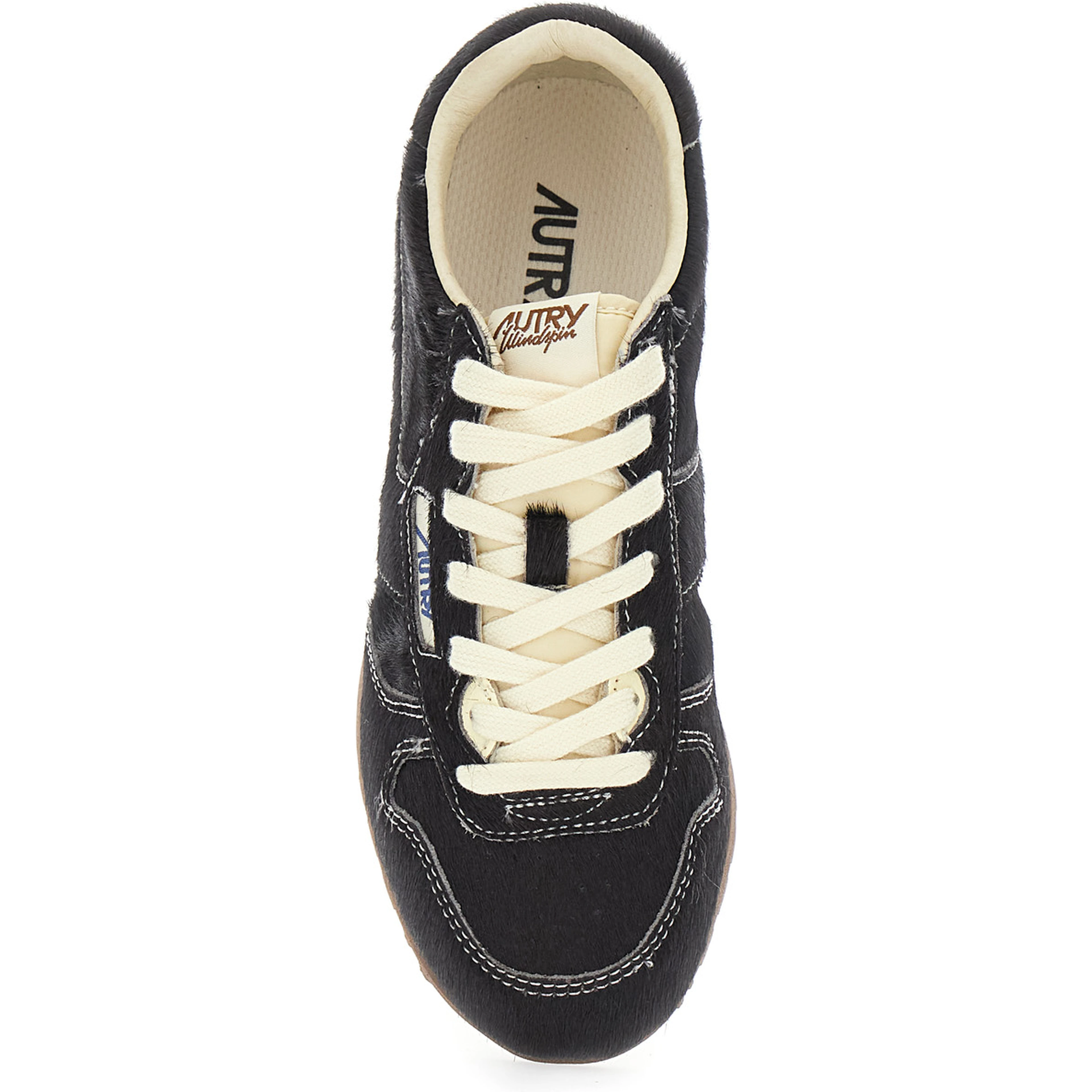 Windspin Low Brown Sneaker with Logo on the Side in Suede for Women