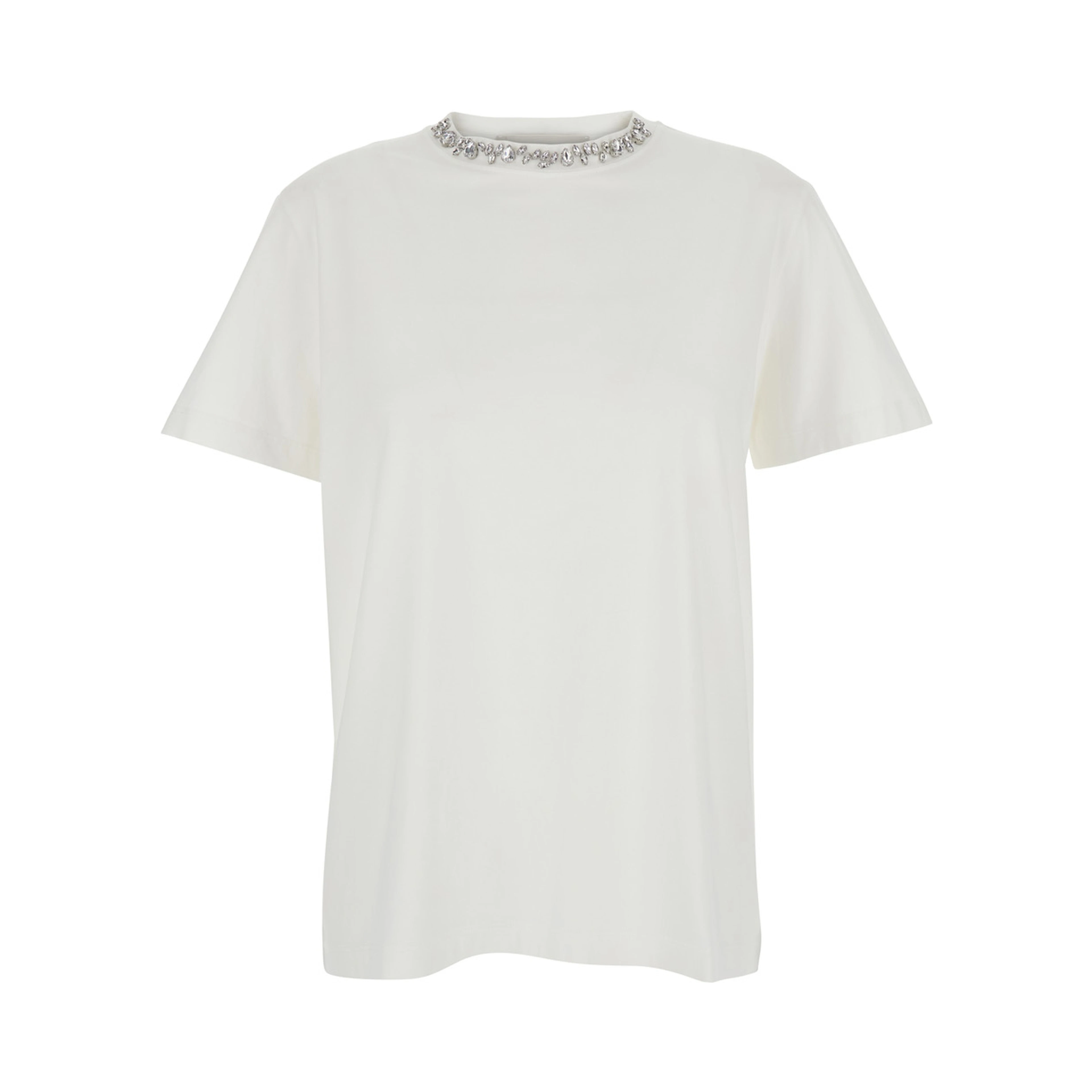T-shirt GOLDEN WS REGULAR with cotton and white woman