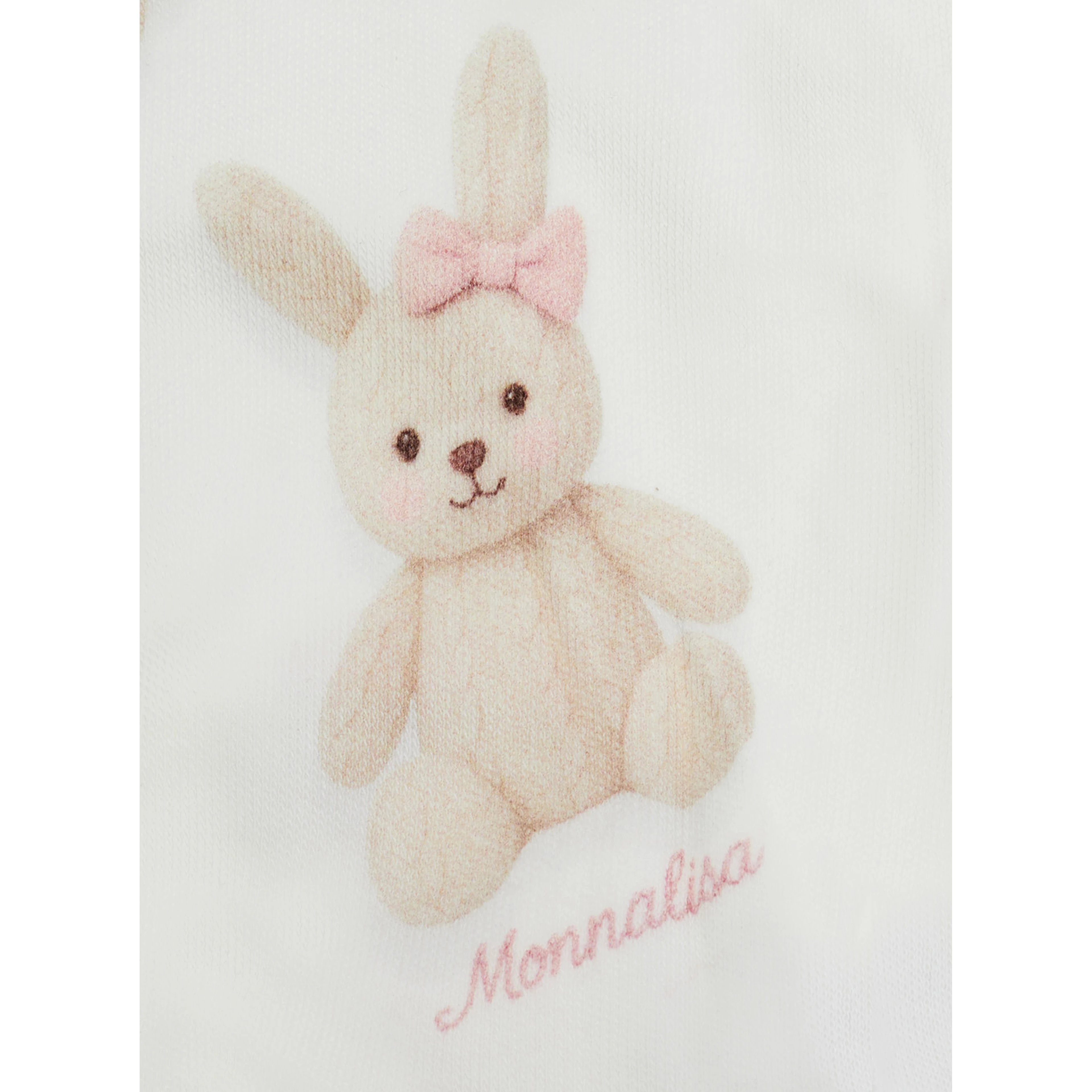 Pink Tracksuit with All-Over Teddy Print in cotton Baby