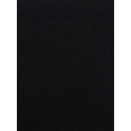 CASHMERE SET with elegant details in black cashmere for women