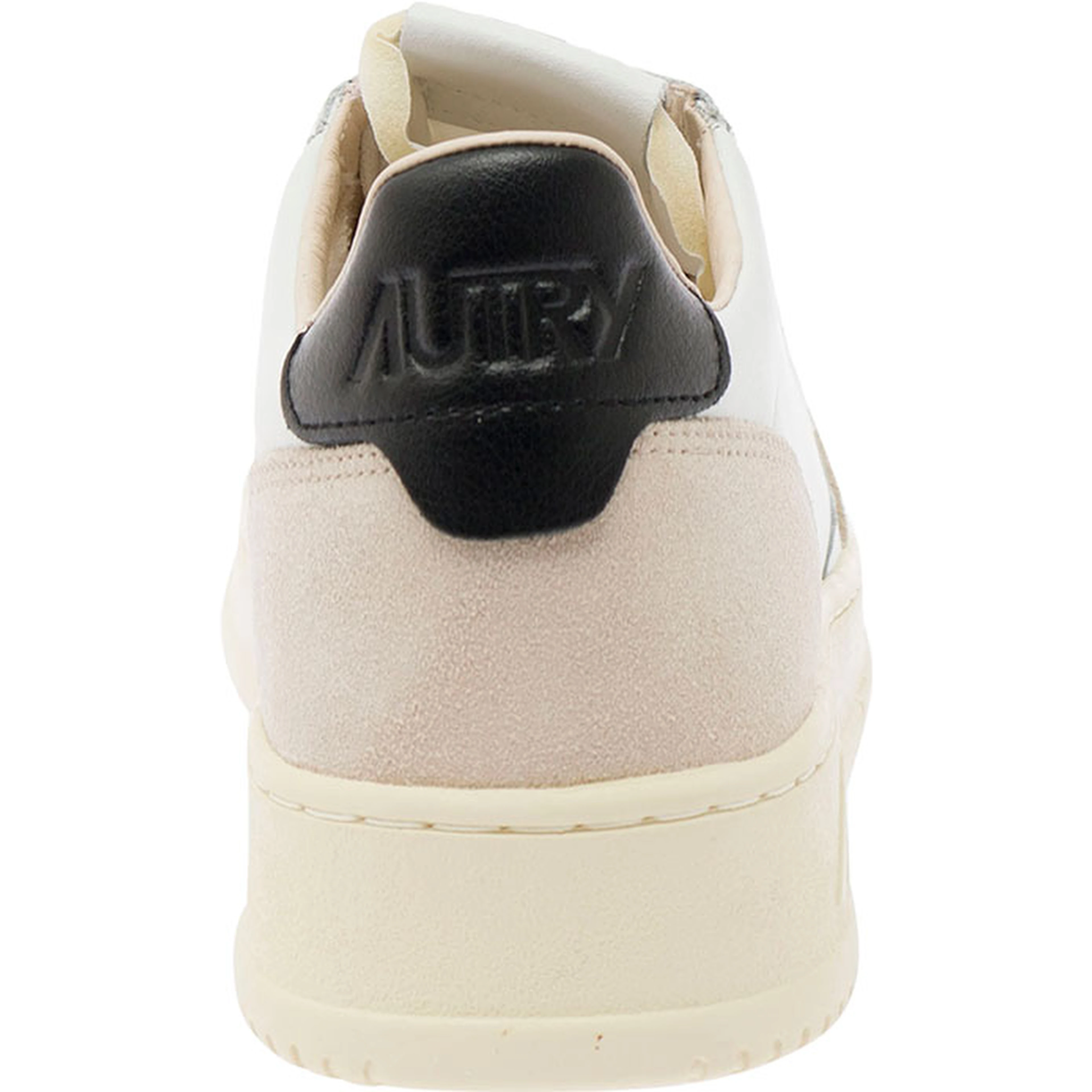Low Top Sneaker Medalist with Beige Suede Details in White Leather Men