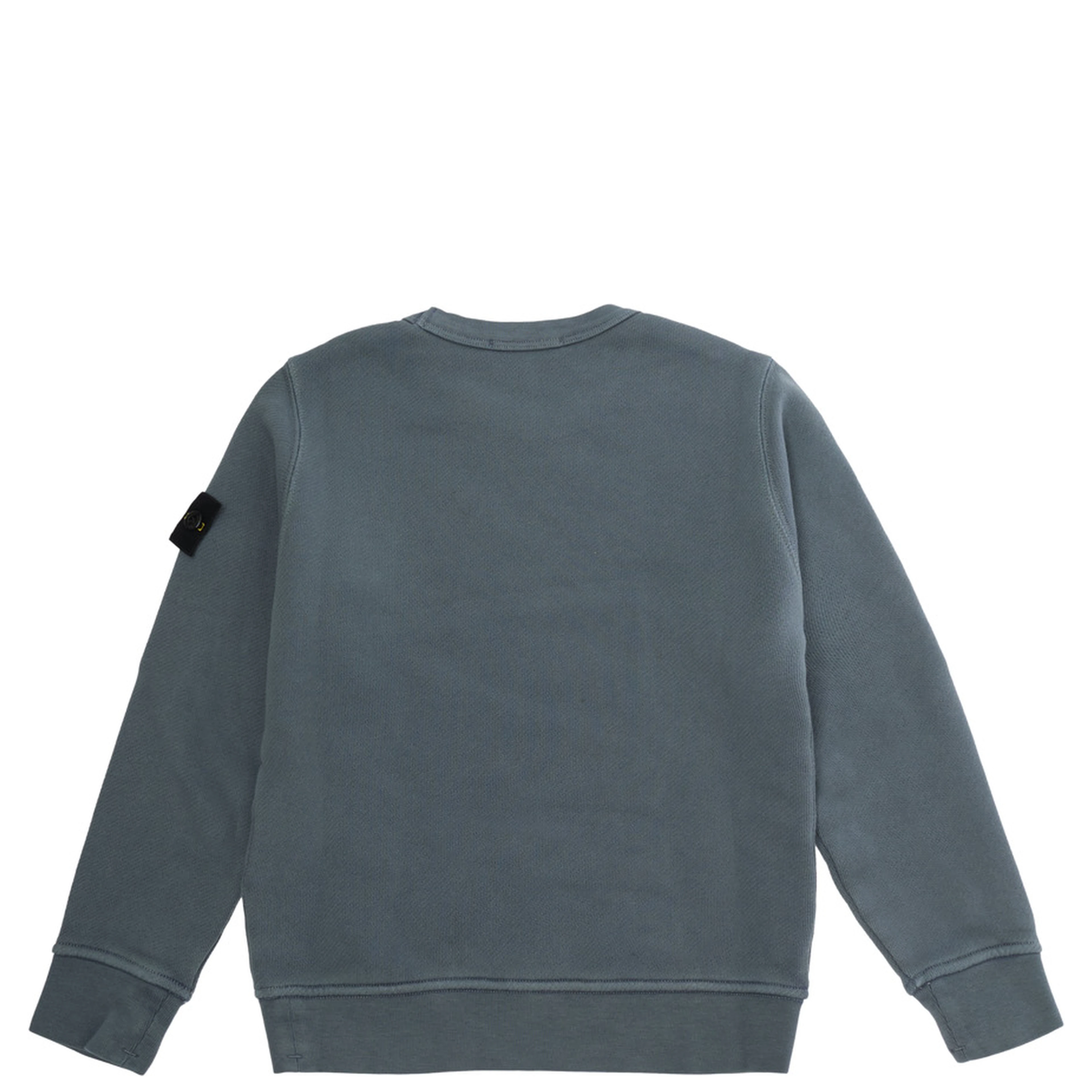 blue Hoodie with logo patch on the sleeve in cotton for Boy