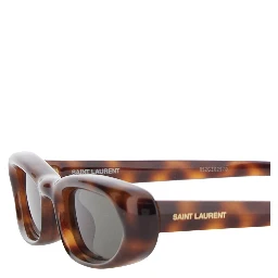 557 Brown Sunglasses with cat-eye leopard design and Logo lettering on the temples in acetate for women