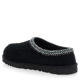 Mule Tasman with Logo Embossed in Suede Black Men