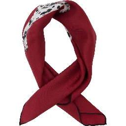 Square Scaf with Dalmatian Print in Silk for Women