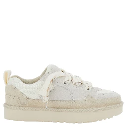 Sneaker Lo Lowmel with mesh inserts and white suede logo for women