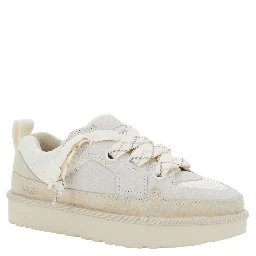 Sneaker Lo Lowmel with mesh inserts and white suede logo for women