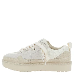 Sneaker Lo Lowmel with mesh inserts and white suede logo for women