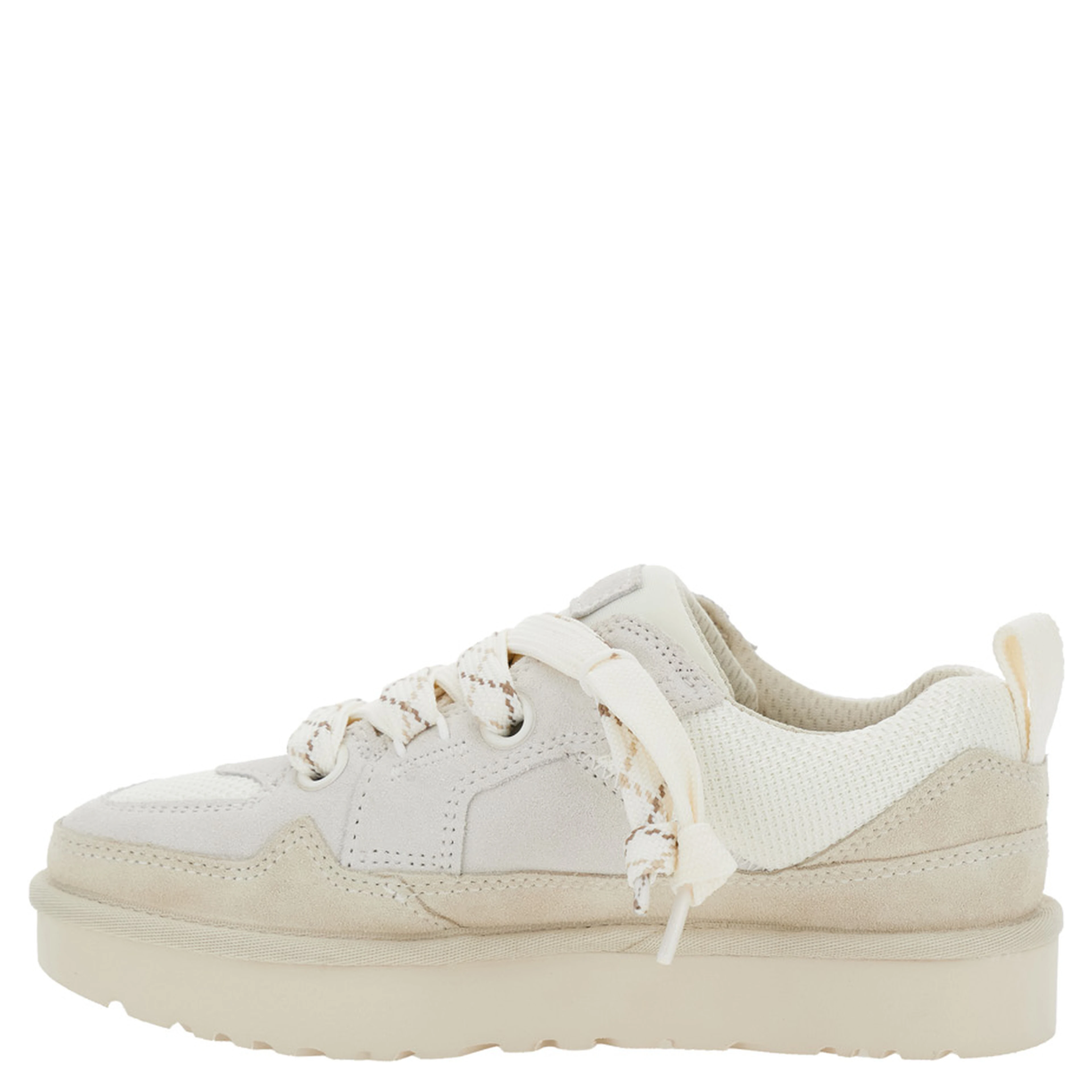Sneaker Lo Lowmel with mesh inserts and white suede logo for women