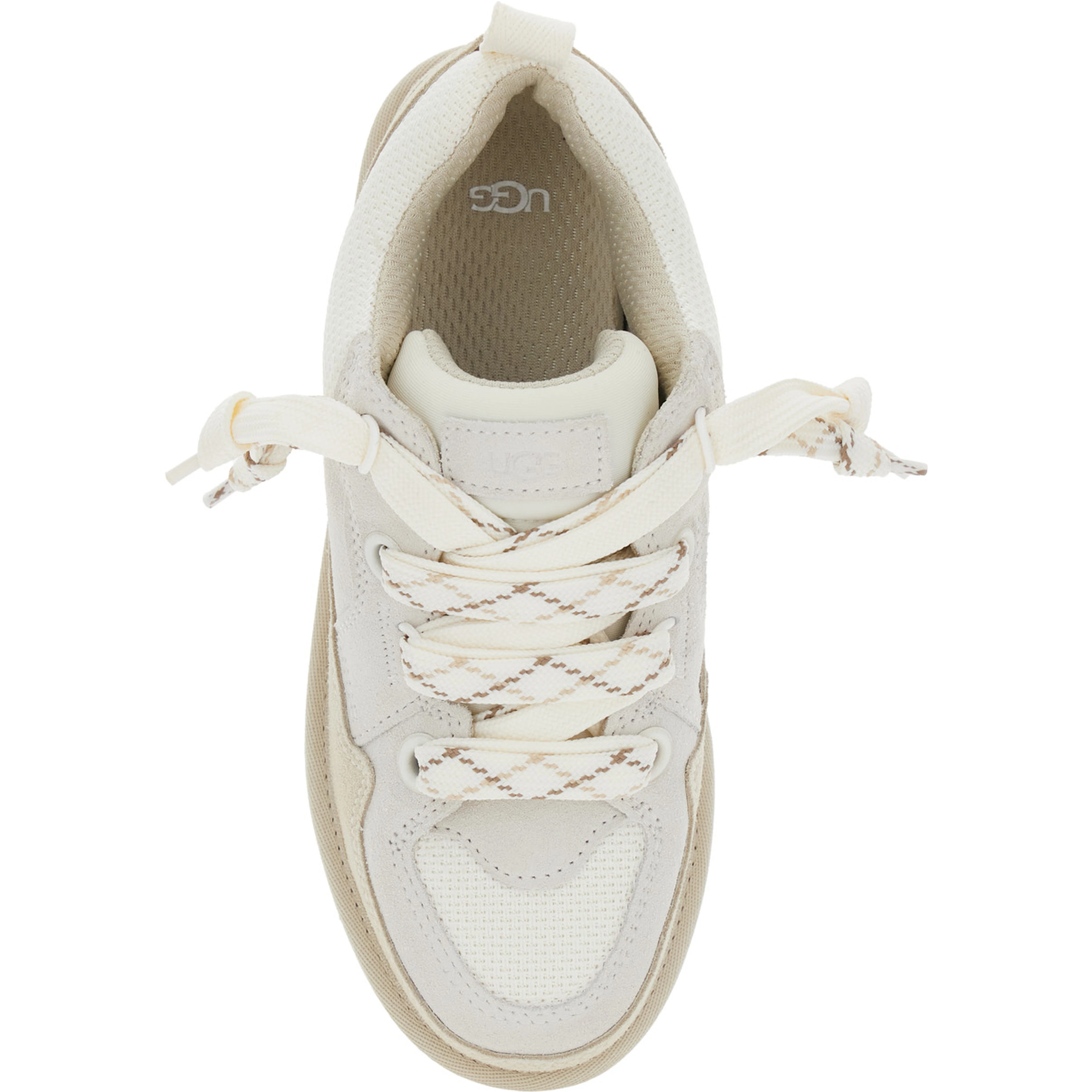 Sneaker Lo Lowmel with mesh inserts and white suede logo for women