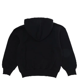 Black hoodie with logo lettering on the front in cotton Boy