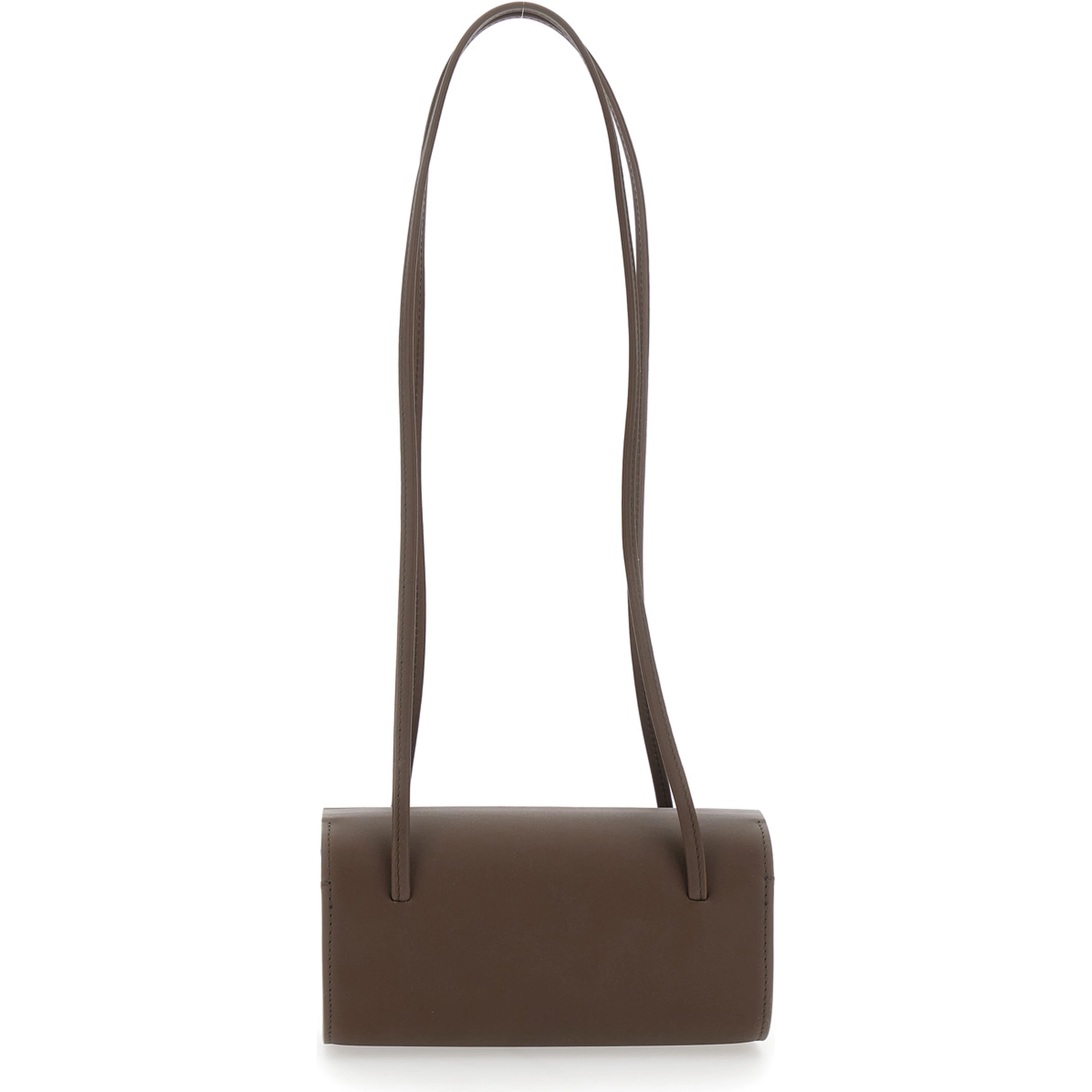 MIE BAG is a shoulder bag with elegant details and a brown unisex zip closure