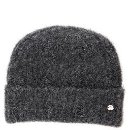 Gray Unisex Wool and Alpaca Beanie