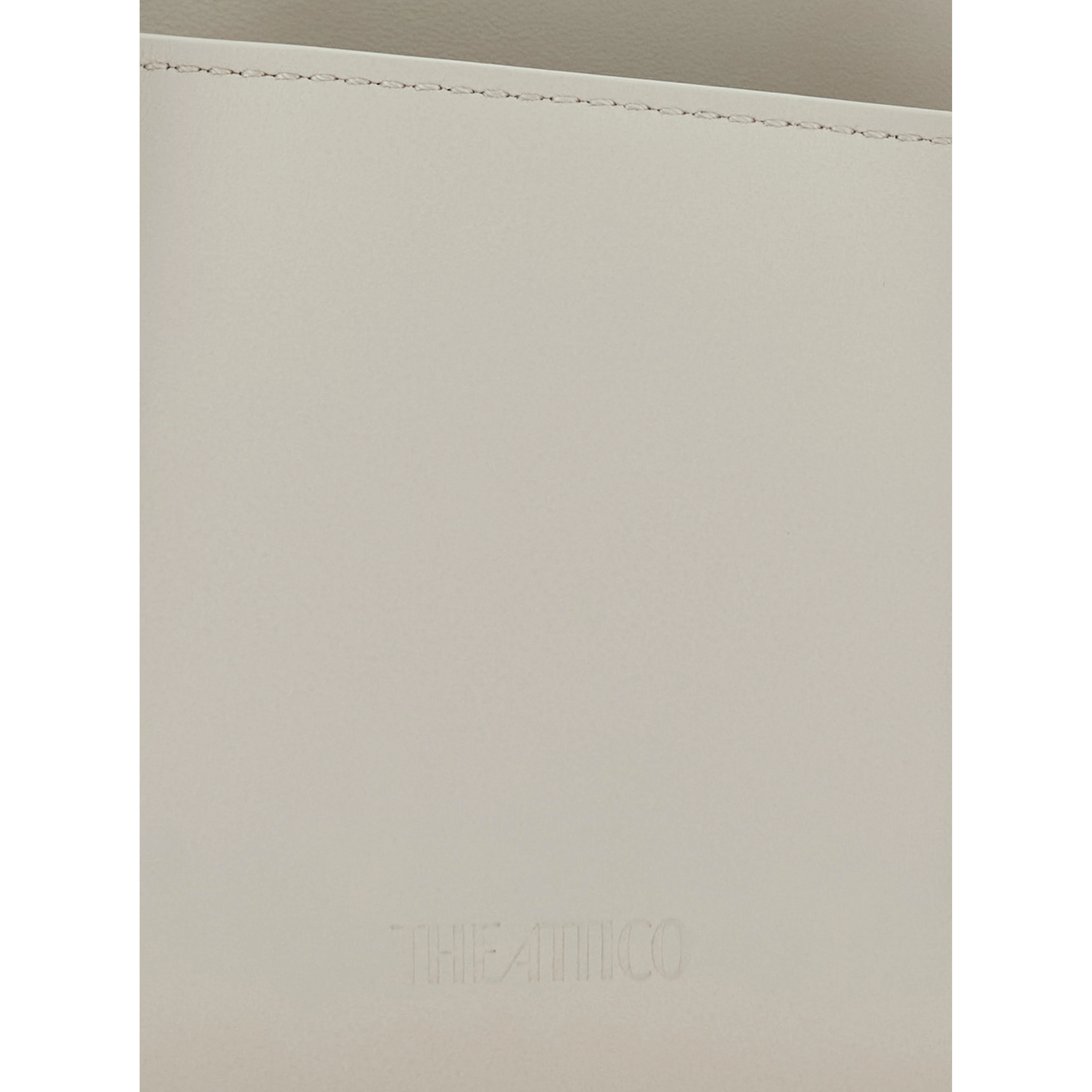 La Passeggiata White Small Shoulder bag with Top Handles and Asymmetric Design in Leather for Women