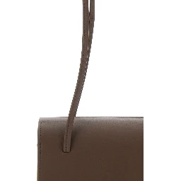 MIE BAG is a shoulder bag with elegant details and a brown unisex zip closure