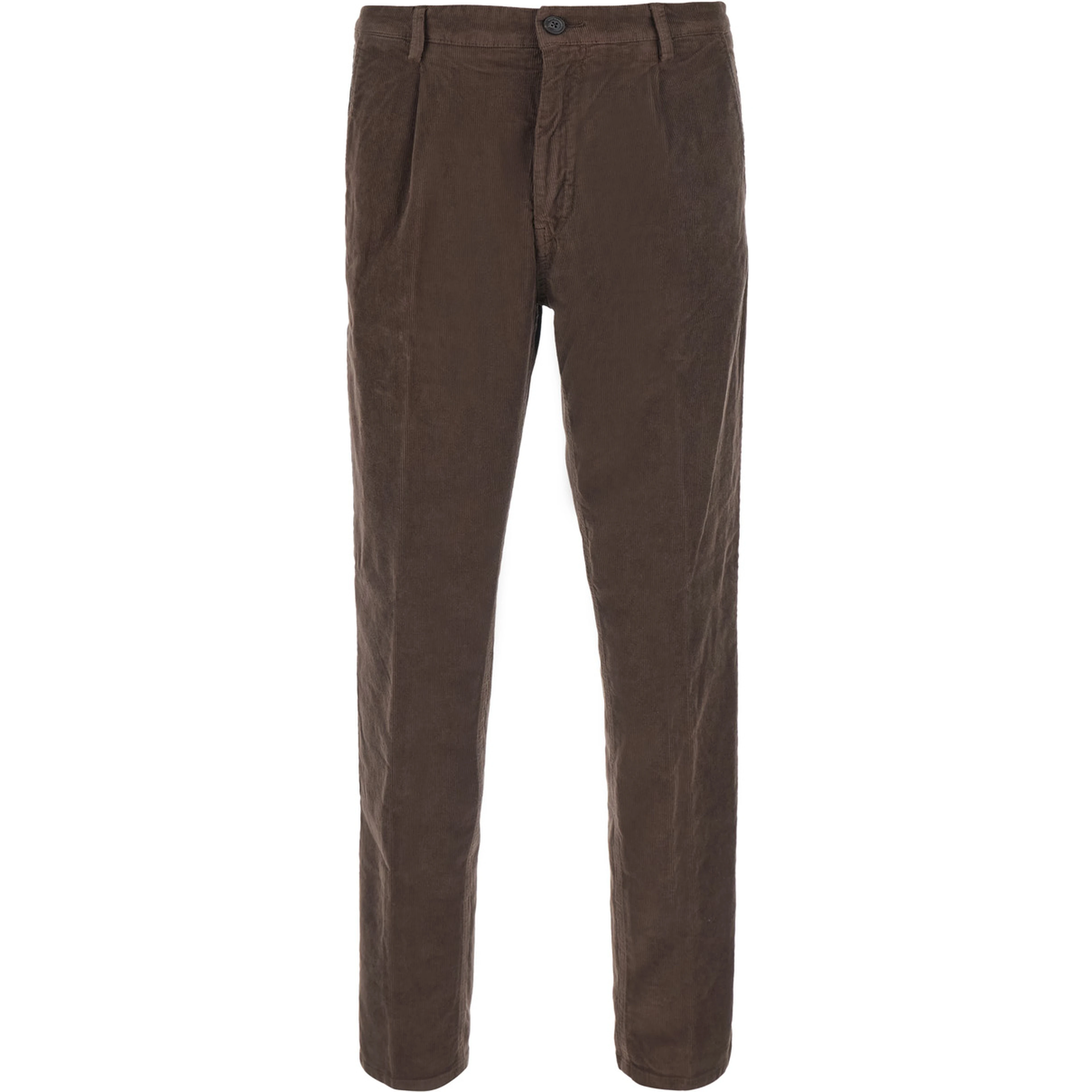 Day Off Brown Pants with Two Welt Pockets on the Back in Corduroy for Men