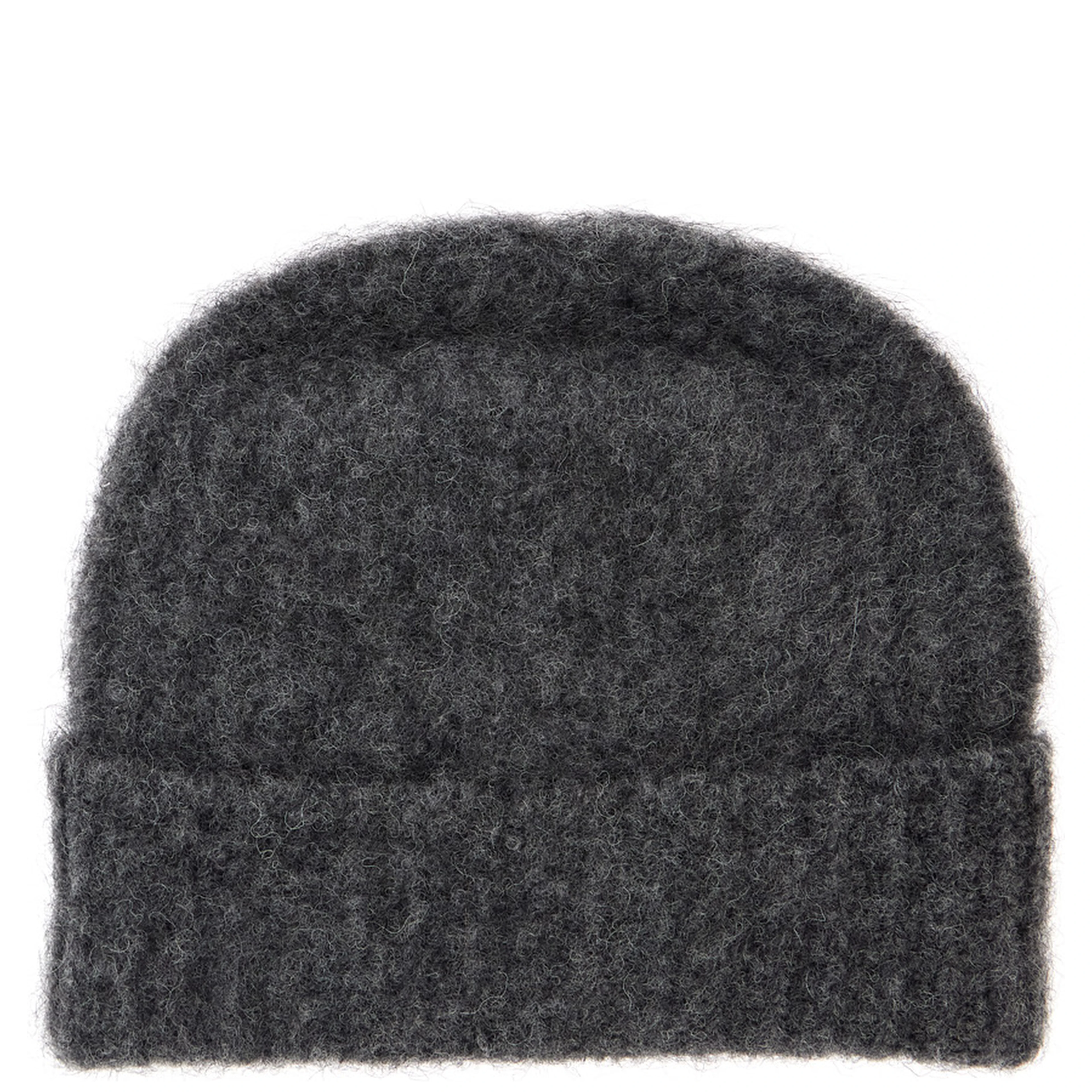 Gray Unisex Wool and Alpaca Beanie